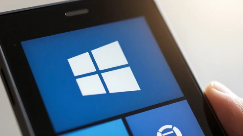 Lumia Windows Phone bajo luz natural