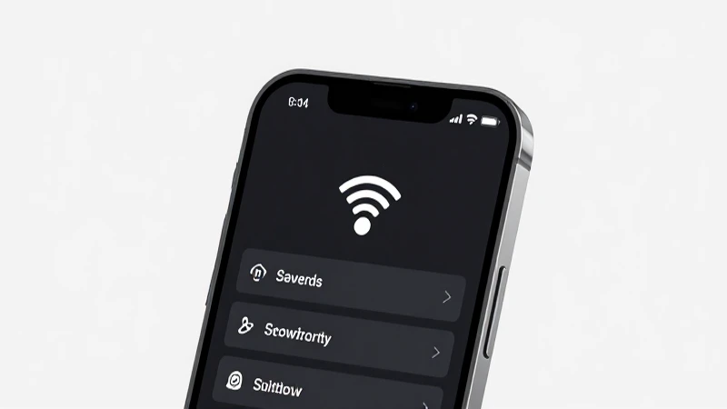 Smartphone muestra opciones sobre fondo limpio
