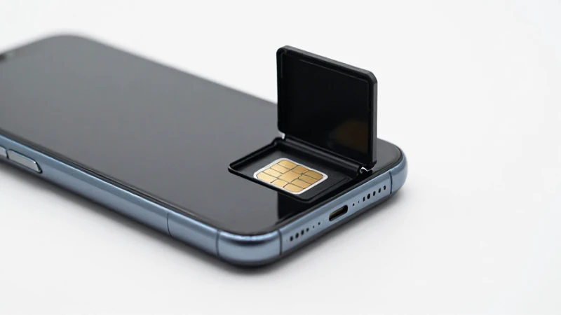 Smartphone Android abierto sobre fondo limpio