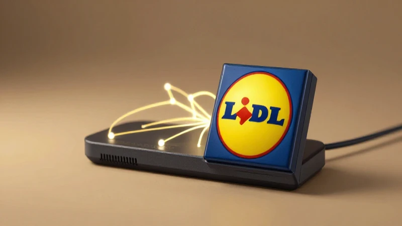 Conector Lidl, luces cálidas y desenfoque suave