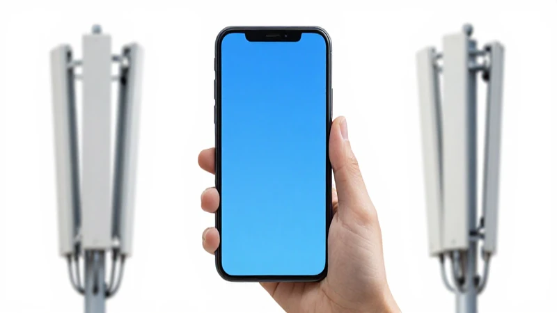Smartphone Android con fondo desenfocado y luz brillante