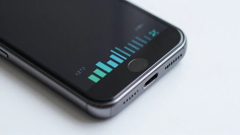 Smartphone Android con luz suave y enfoque selectivo