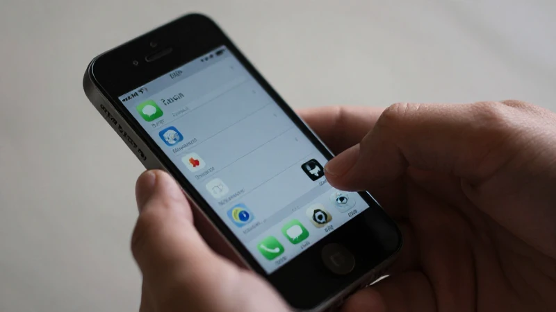 Primer plano de iPhone con ajustes suaves