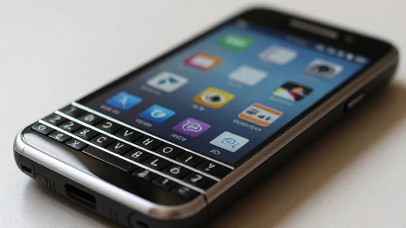 Smartphone Blackberry 10 con suave iluminación