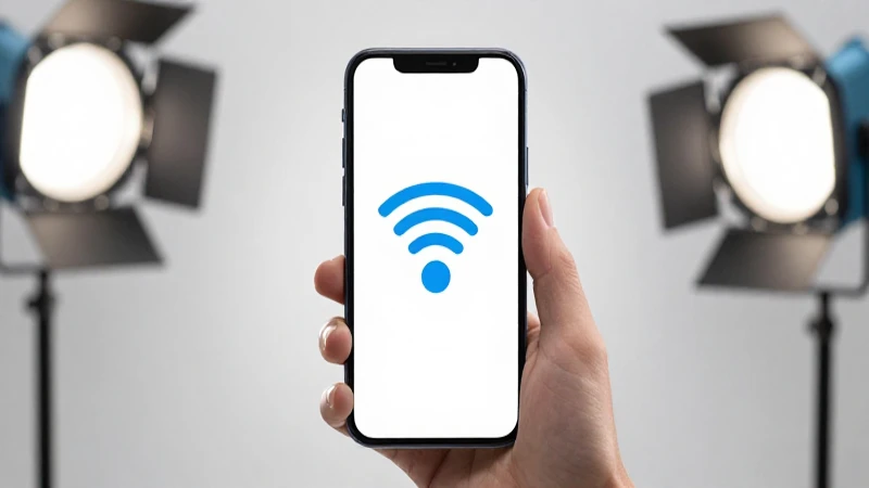 Teléfono Android, conexión, iluminación profesional