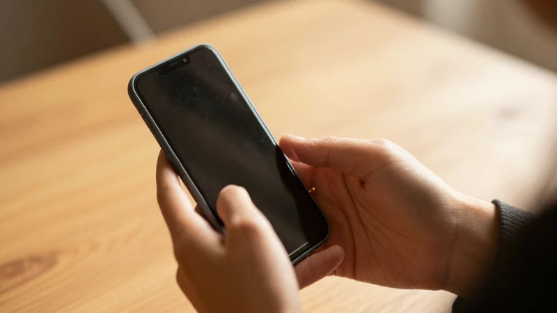 Manos frustradas sostienen un smartphone interiormente