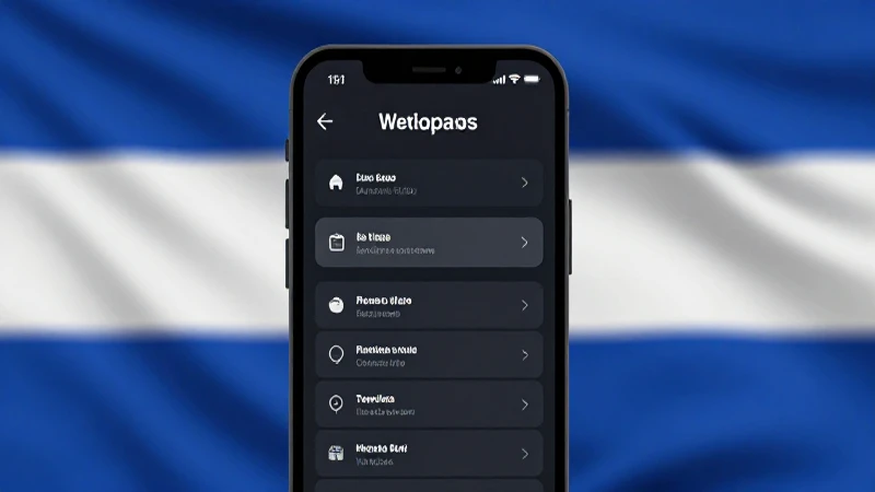Smartphone muestra ajustes con fondo salvadoreño