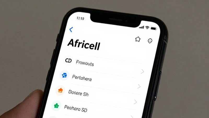 Configuración Completa de APN DR Congo Africell CD 5 Teléfono muestra ajustes con red Africell