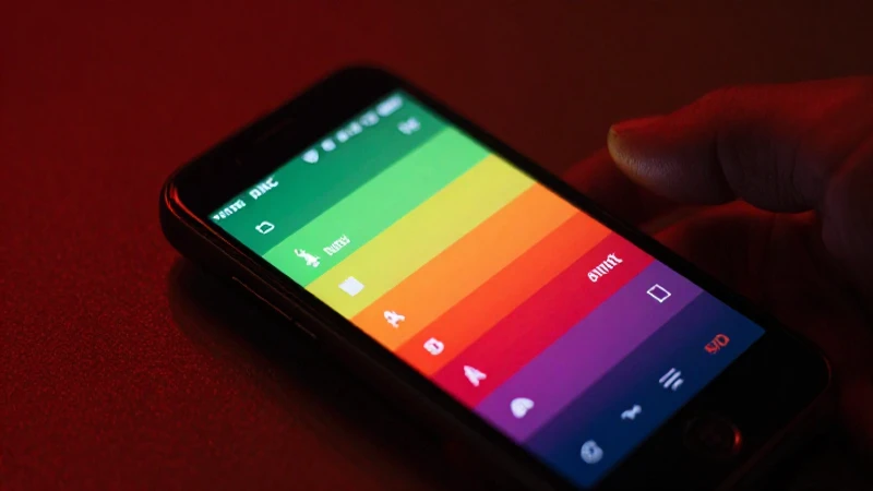 Teléfono muestra señal con colores Airtel