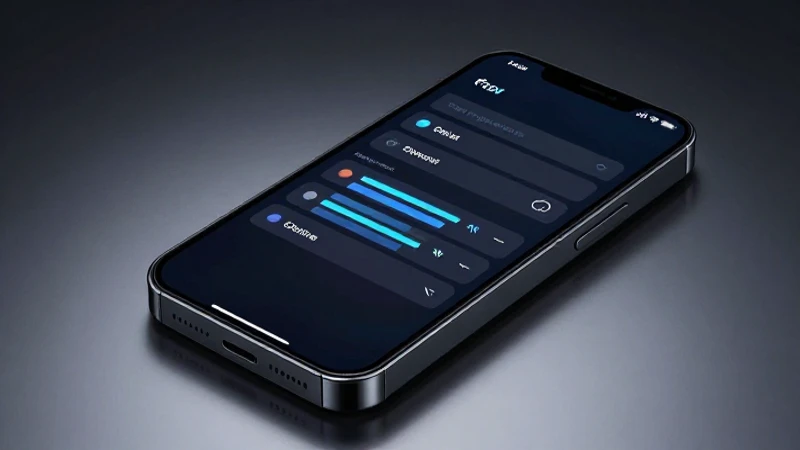Smartphone muestra red 5G con estilo