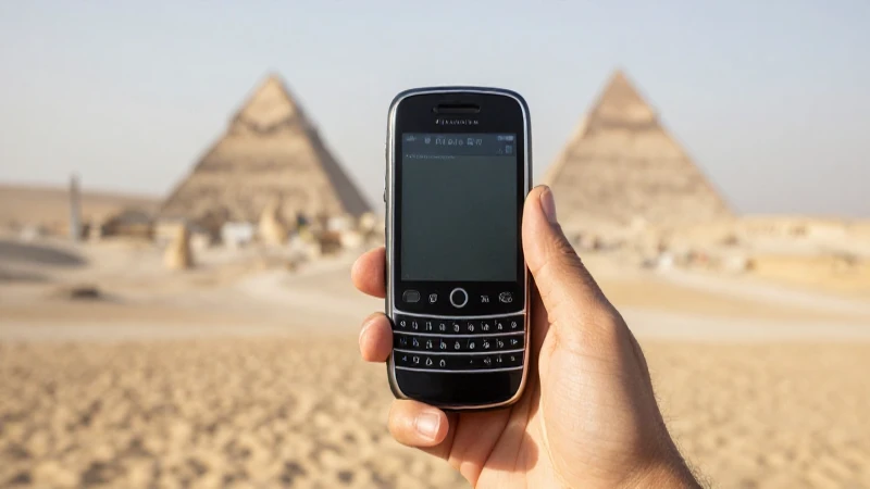 Fotografía suave de BlackBerry en Egipto
