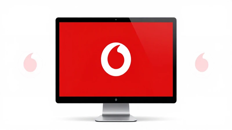 Pantalla Windows con el logo de Vodafone Egipto