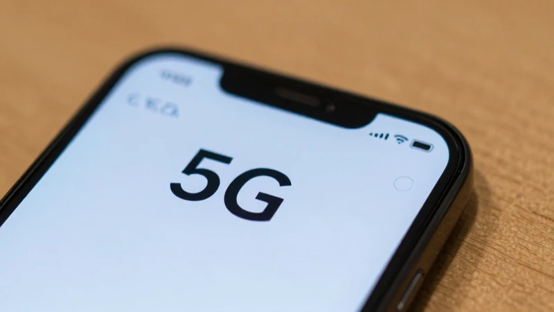 Smartphone Android con 5G y foco cálido