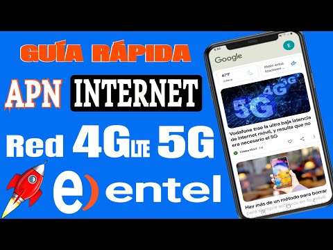 apn entel peru 5g conoce la configuracion clave
