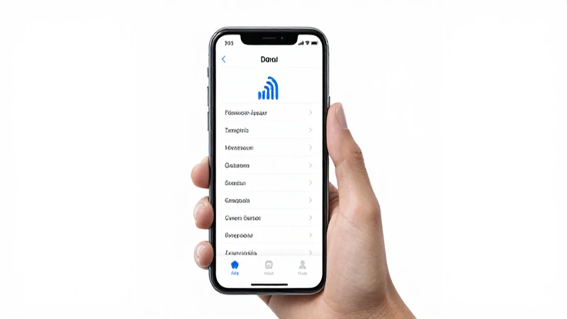 Teléfono muestra ajustes con buena iluminación