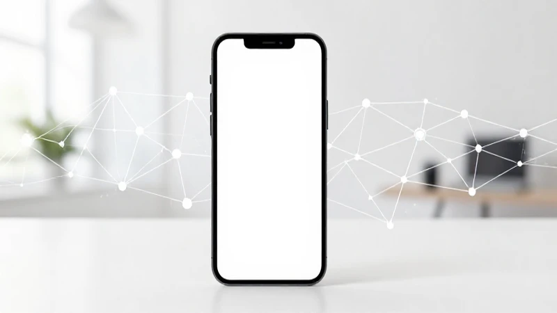 Diseño moderno de smartphone con red brillante