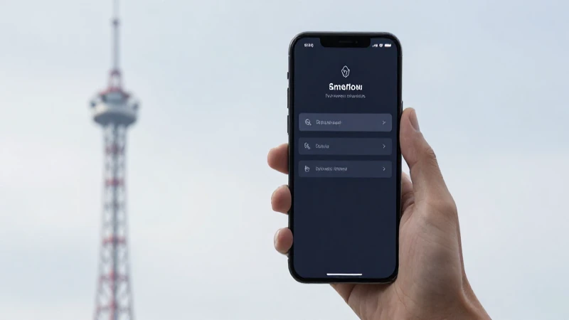 Teléfono muestra configuración de red móvil
