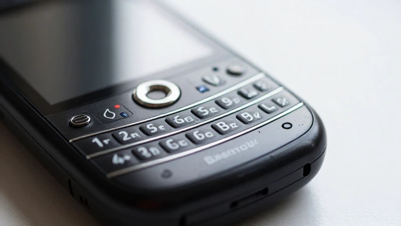 Producto BlackBerry en foco suave
