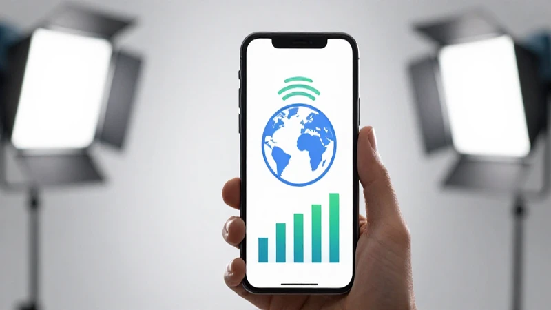 Teléfono muestra señal e internet