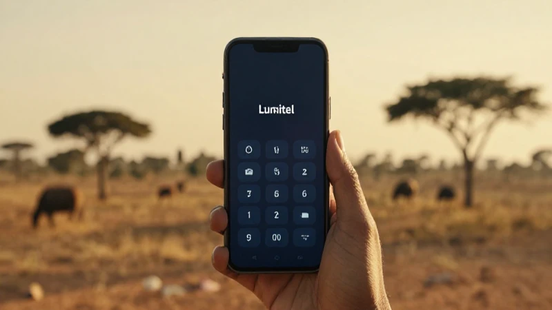 Todo lo que necesitas saber sobre APN FR Burundi Lumitel 4 Usuario móvil africano al atardecer cinematográfico