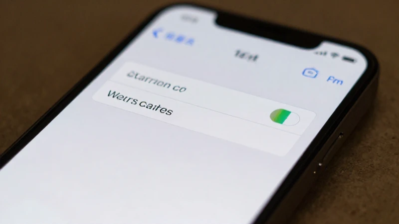 Pantalla de iPhone muestra menú opciones suavemente