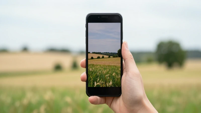 Teléfono Android con campo francés suave