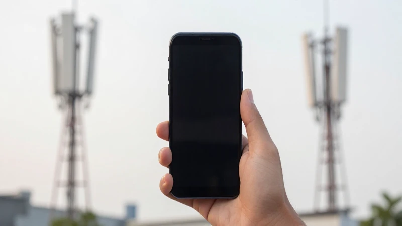 Smartphone Android con luz suave y fondo difuso