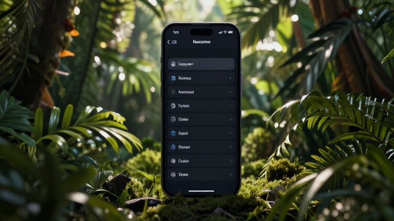 Smartphone entre follaje, iluminación dramática y amplia