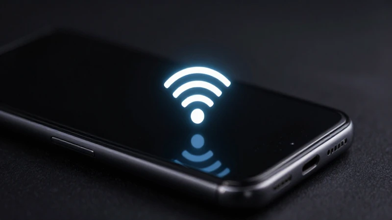Smartphone Android con señal e iluminación dramática