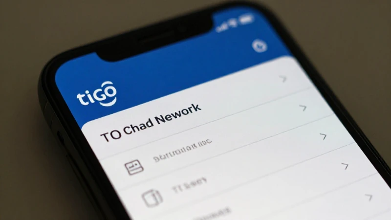 Teléfono muestra configuración con el logo de Tigo