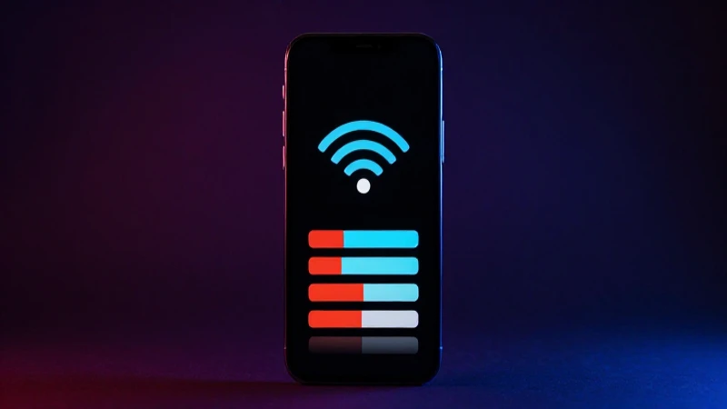 Teléfono Android con buena señal e iluminación