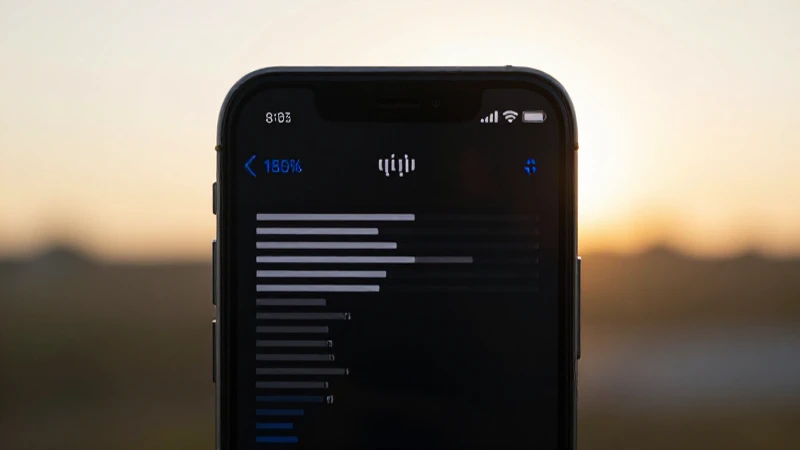 Luz dorada ilumina el iPhone con señal
