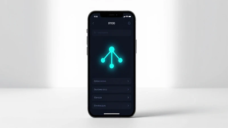 Teléfono mostrando ajustes con red brillante