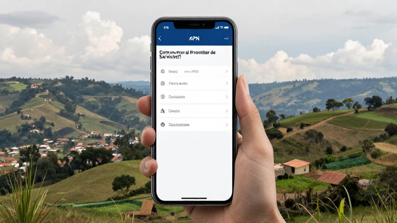 Configura la APN para conectividad móvil