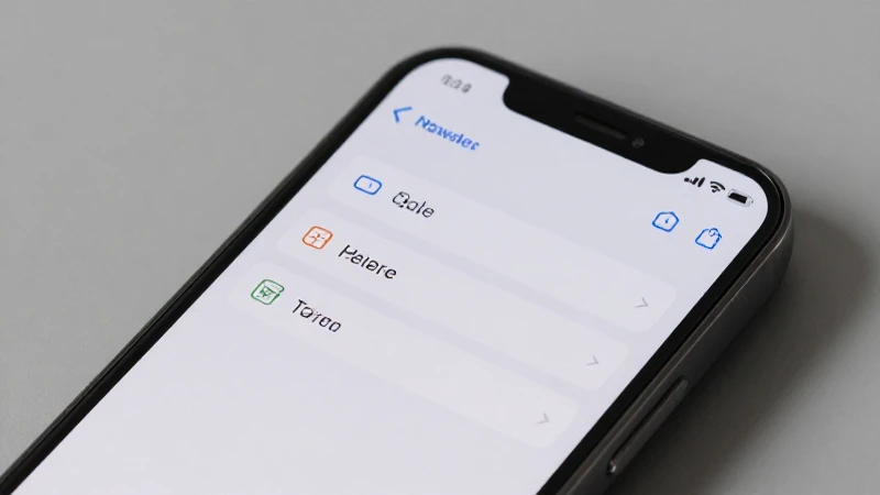 Smartphone muestra configuración de red moderna