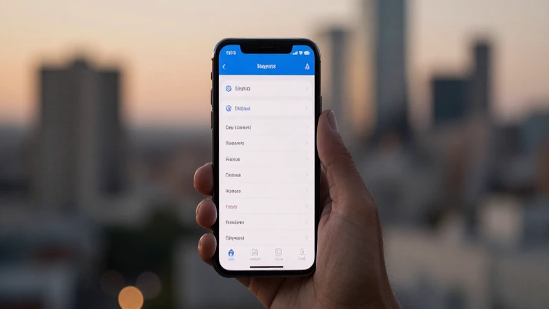 Smartphone muestra ajustes sobre fondo urbano