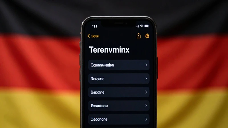 Smartphone muestra ajustes con fondo difuminado