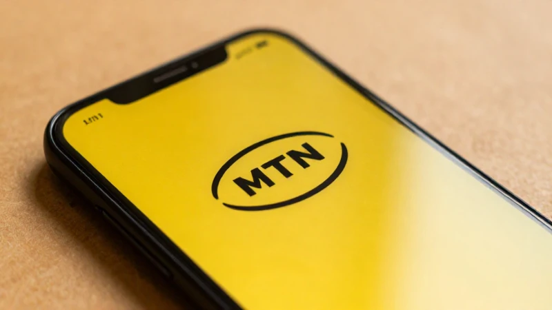 Smartphone Android con reflejo sutil de MTN