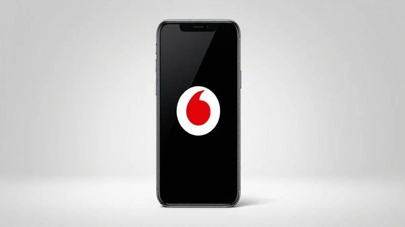 Teléfono Android con logotipo de Vodafone