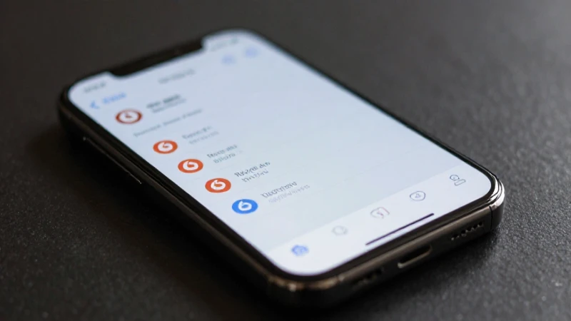 Primer plano del iPhone con señal débil