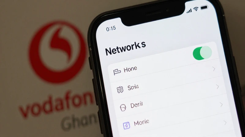 Imagen de iPhone muestra ajustes de red