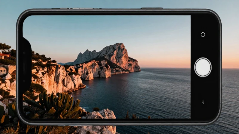 Celular Android, costa de Gibraltar, luz cinematográfica