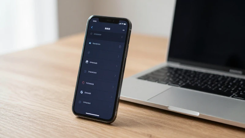 Smartphone y portátil bajo luz suave