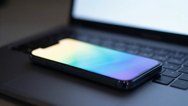 Iluminación suave sobre smartphone y portátil