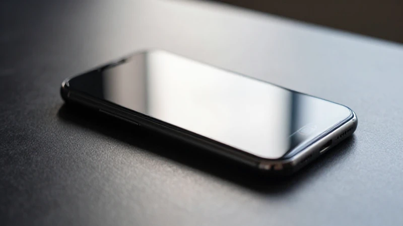 Smartphone brilla sobre la mesa iluminado