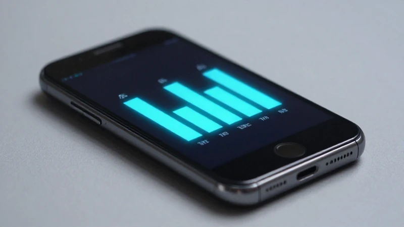 Teléfono Android con barras de señal brillantes