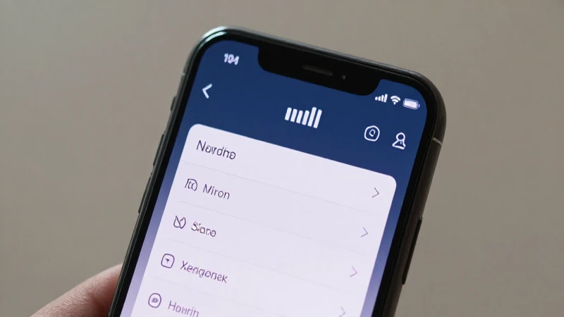 Teléfono muestra ajustes y señal móvil