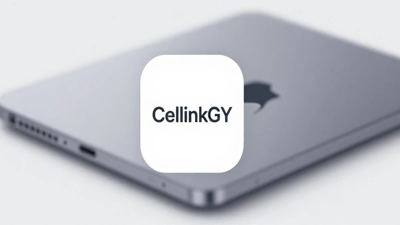 Dispositivo iOS con icono CellinkGY suave