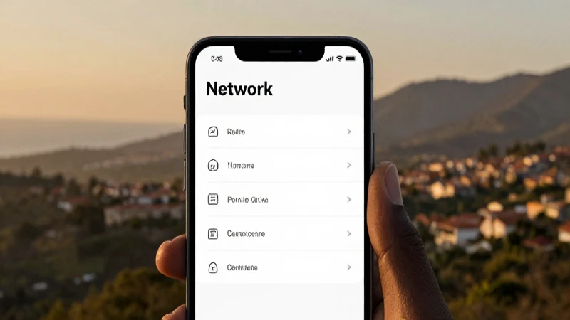 Smartphone, paisajes haitianos, iluminación cálida