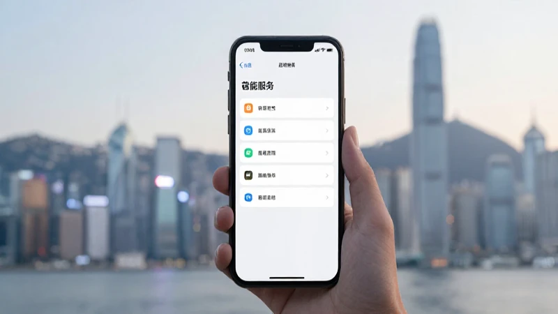 Smartphone mostrando ajustes con fondo difuminado